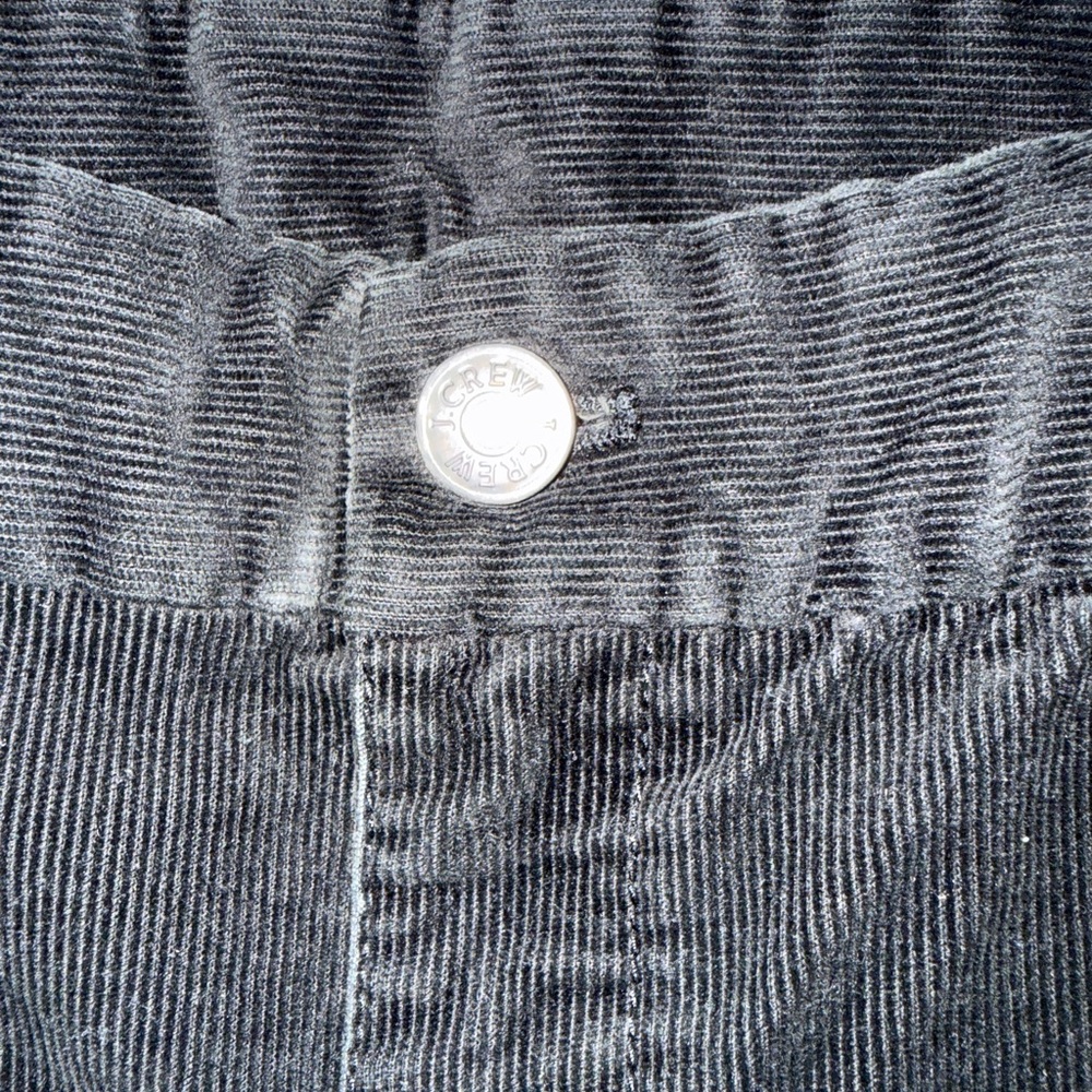 J. crew Black corduroy pants Size 10T tall 10 - Picture 2 of 6